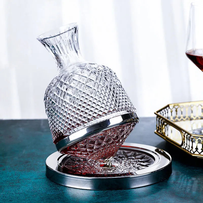 Luxuoso Separador de Vinho Rotativo