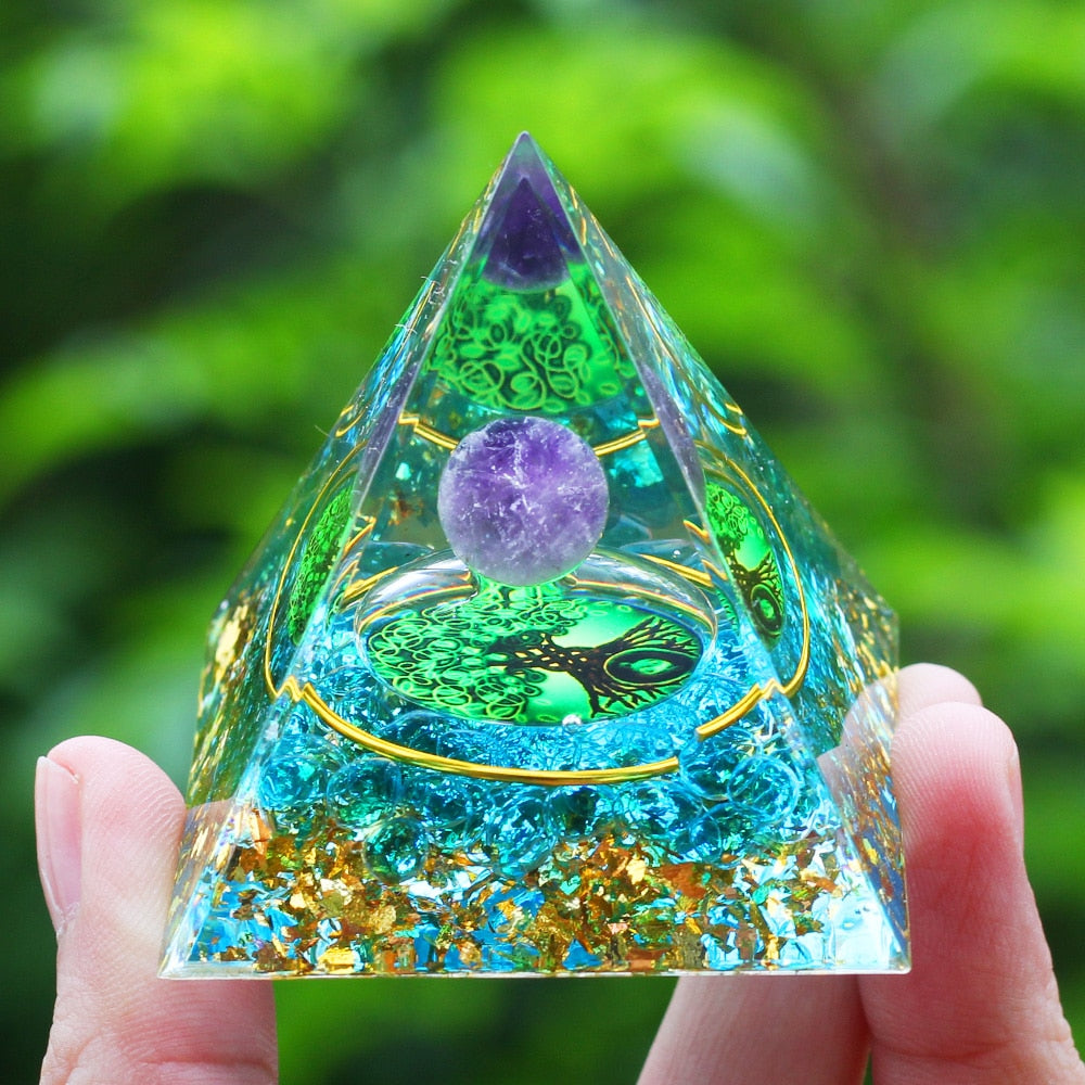 Cristais Pedra Gerador de Energia Natural Ametista Reiki Chakra Meditação