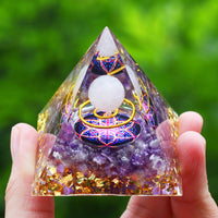 Cristais Pedra Gerador de Energia Natural Ametista Reiki Chakra Meditação