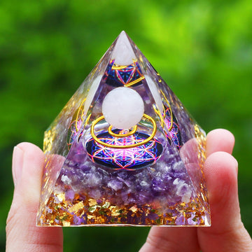 Cristais Pedra Gerador de Energia Natural Ametista Reiki Chakra Meditação