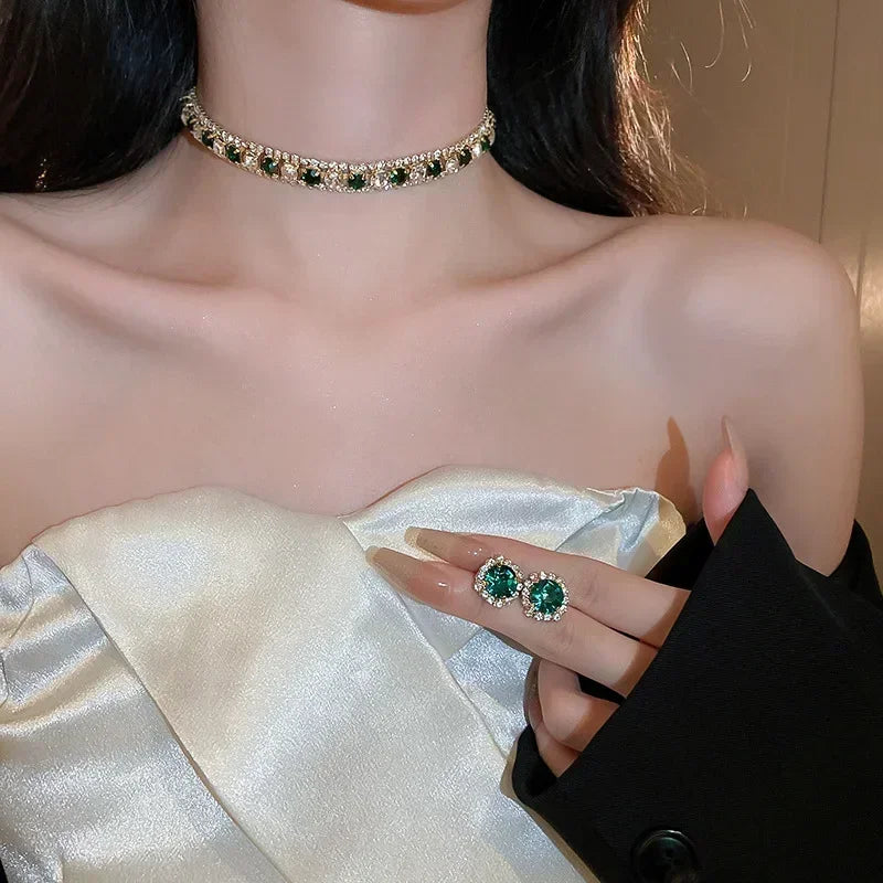 Luxuso conjunto de cristal