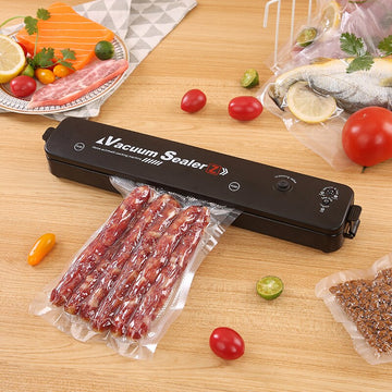 Máquina de embalagem seladora a vácuo TINTON LIFE 220V/110V com 10pcs grátis para alimentos