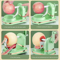 Multifuncional descascador de frutas rotativo.