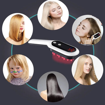 Novo Pente Turbo Hair - Reinvente a Forma de Estimular o Crescimento do Seu Cabelo, Previnir a Queda com Terapia de Luzes.