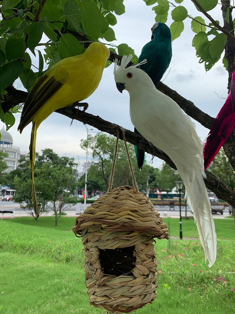 Decoração de Jardim Animal Pássaro, Papagaio artificial