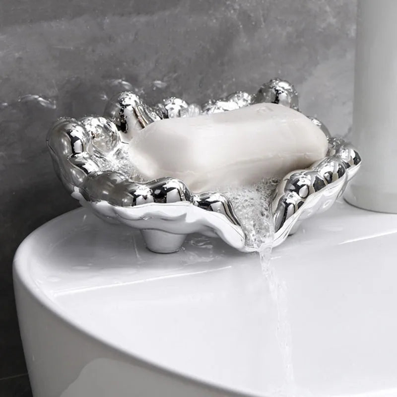 Porta sabonetes de luxo para banheiro em forma de nuvem