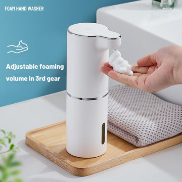 Dispensadores automáticos de sabão de espuma branco 300 ml  inteligente com infravermelho para as mãos