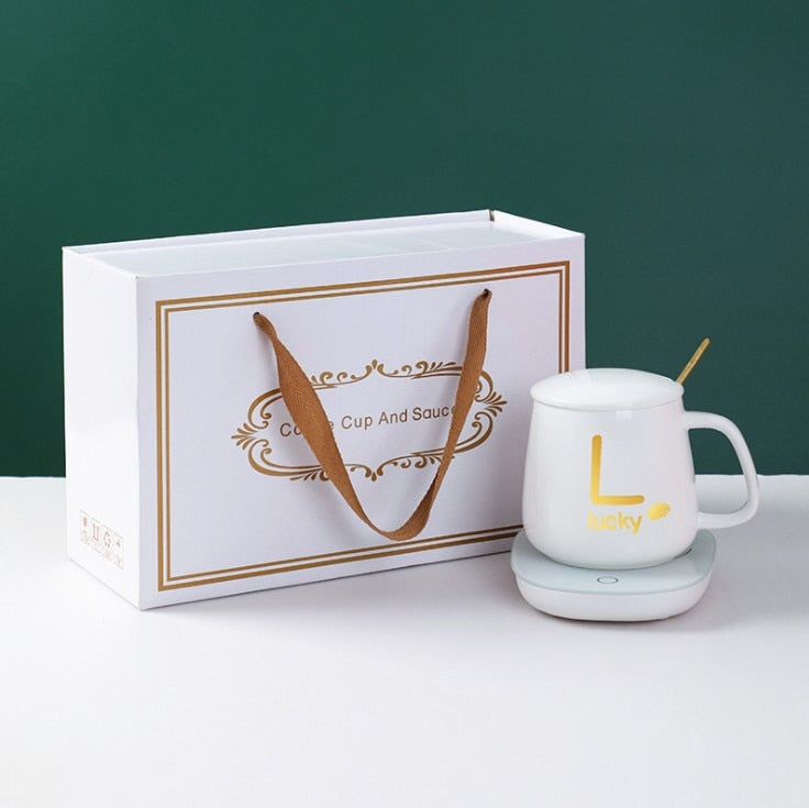 Inovadora Caneca de Luxo com aquecedor USB