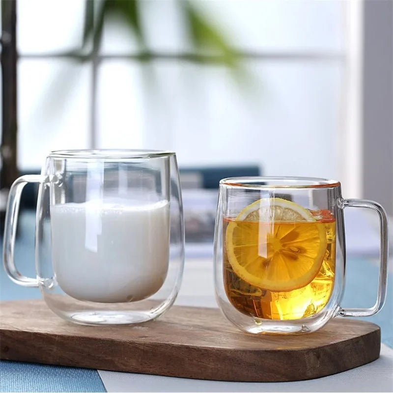 Caneca de Vidro de Borosilicato Alto Resistente ao calor