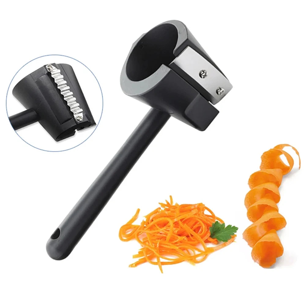 Cortador de frutas e vegetais, cortador em espiral doméstico formato de flores e cortador em espiral