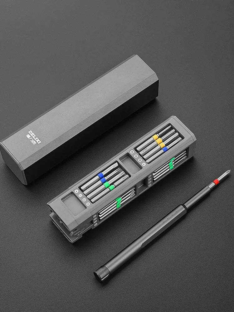 Novo Kit de Chaves de Precisão Magnéticas com 44 Pontas - Conjunto Desmontável Com Mini Case