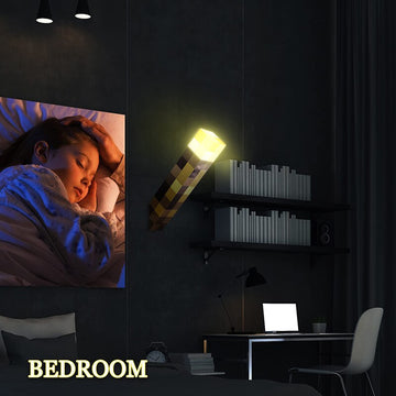 Tocha decorativa com luz em Led noturna carregamento usb com fivela 11 polegadas