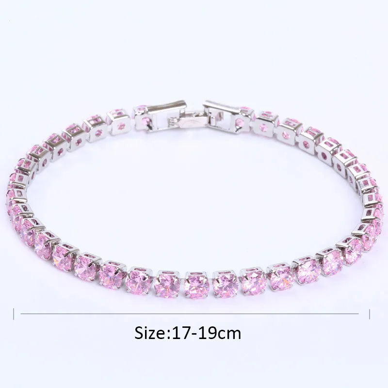 Compre 1 Leve 3 Kit Luxo Zirconia Cristal com 2 Pulseiras + Exclusivo Colar