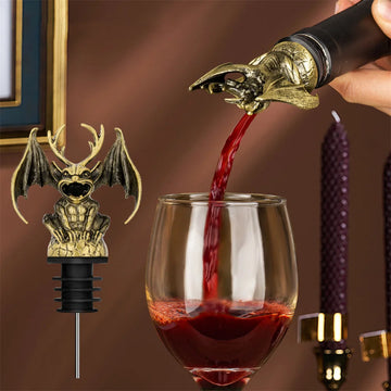 Elk chifre gárgula 2-em-1 para vinho