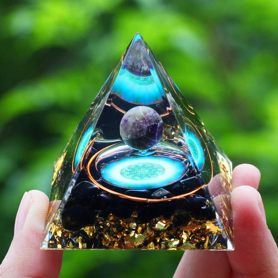 Cristais Pedra Gerador de Energia Natural Ametista Reiki Chakra Meditação
