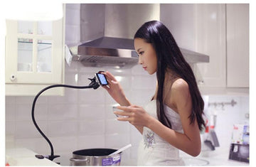 Suporte de telefone universal 360 clipe flexível