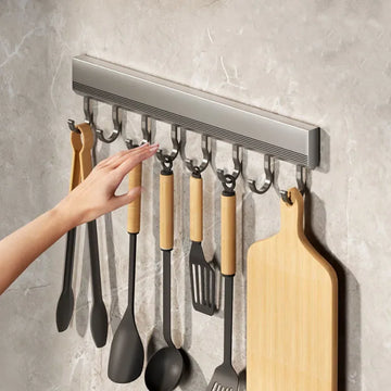 Ganchos de parede para utensílios de cozinha para toalhas, cabides para casacos e roupões de banho, ganchos multiuso
