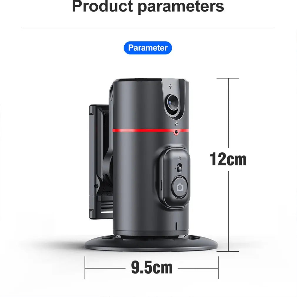 Tripé de Rastreamento Facial Automático com Rotação 360° para TikTok e Muito Mais!