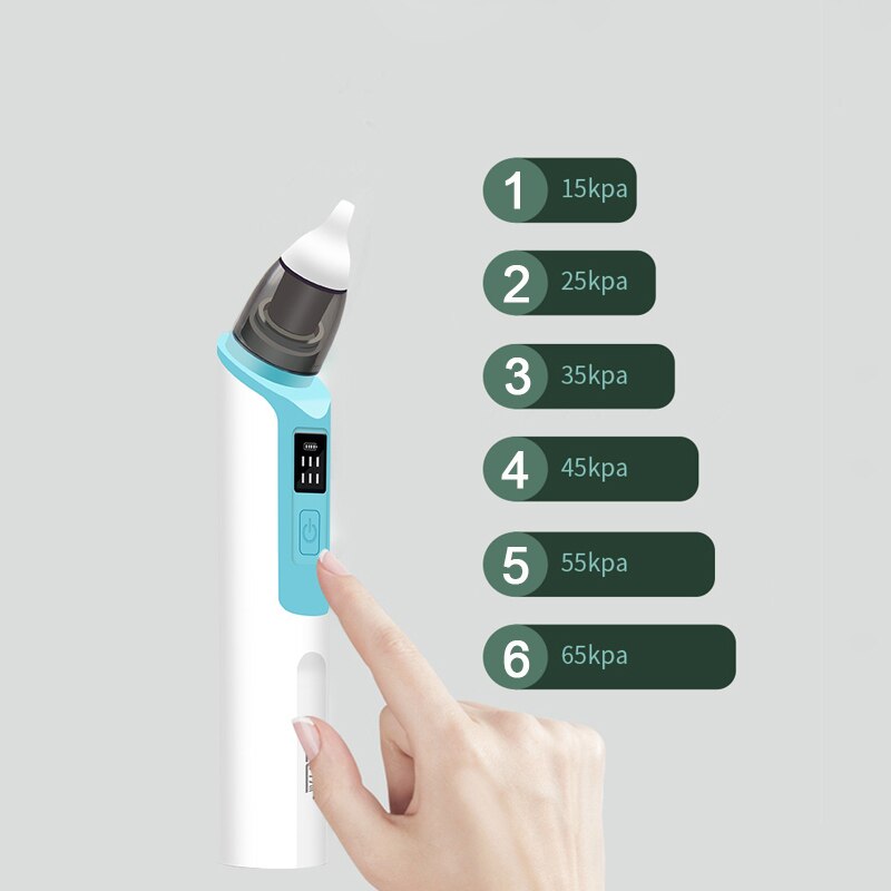 Aspirador nasal elétrico silencioso para obstrução do bebê limpador de rinite