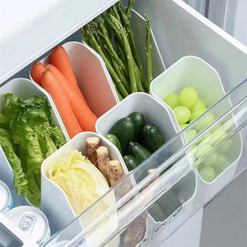 Caixas organizadoras de geladeira para alimentos