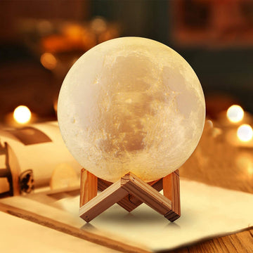 Lâmpada de lua estrelada Decoração de quarto decoração.
