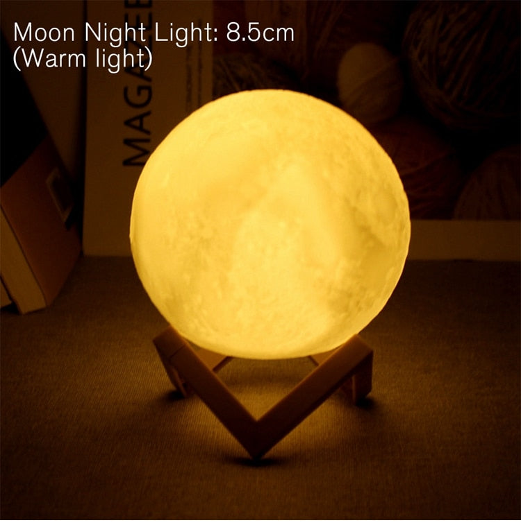 Lâmpada de lua estrelada Decoração de quarto decoração.