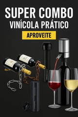 COMBO 3 - COM 13 PRODUTOS UTENSÍLIOS PRA VINHO - SEU VINHO COM SOFISTICAÇÃO E EXCLUSIVIDADE COM ATÉ 51% DE DESCONTO