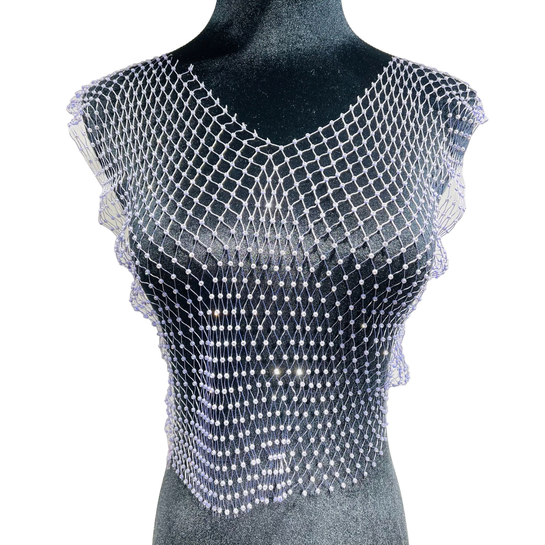 Sexy Mesh Crop Tops para mulheres