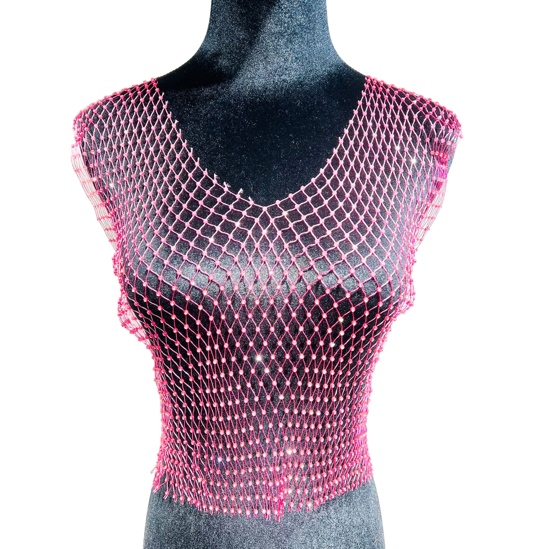 Sexy Mesh Crop Tops para mulheres
