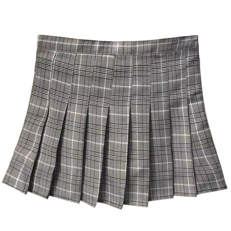 Saia plissada feminina cintura