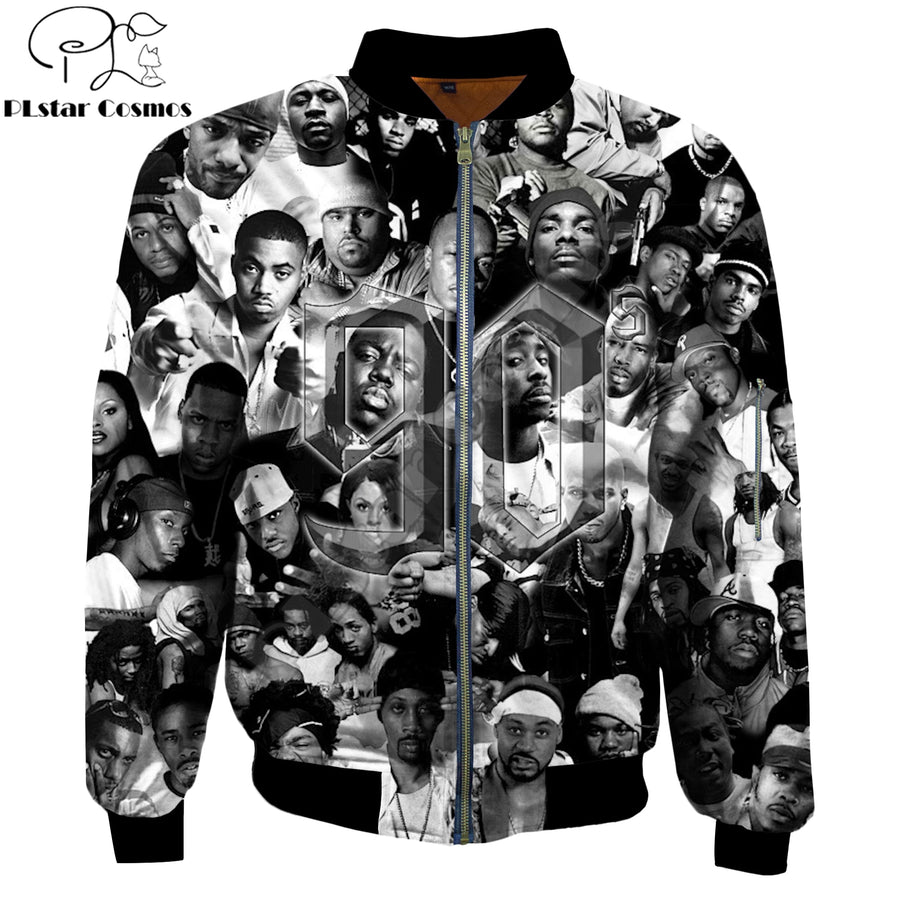 Moletons 3D Tupac com capuz.