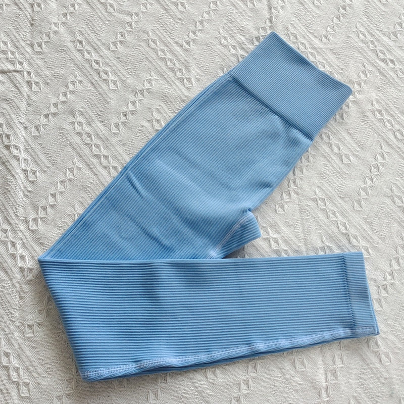 Leggings fitness com nervuras