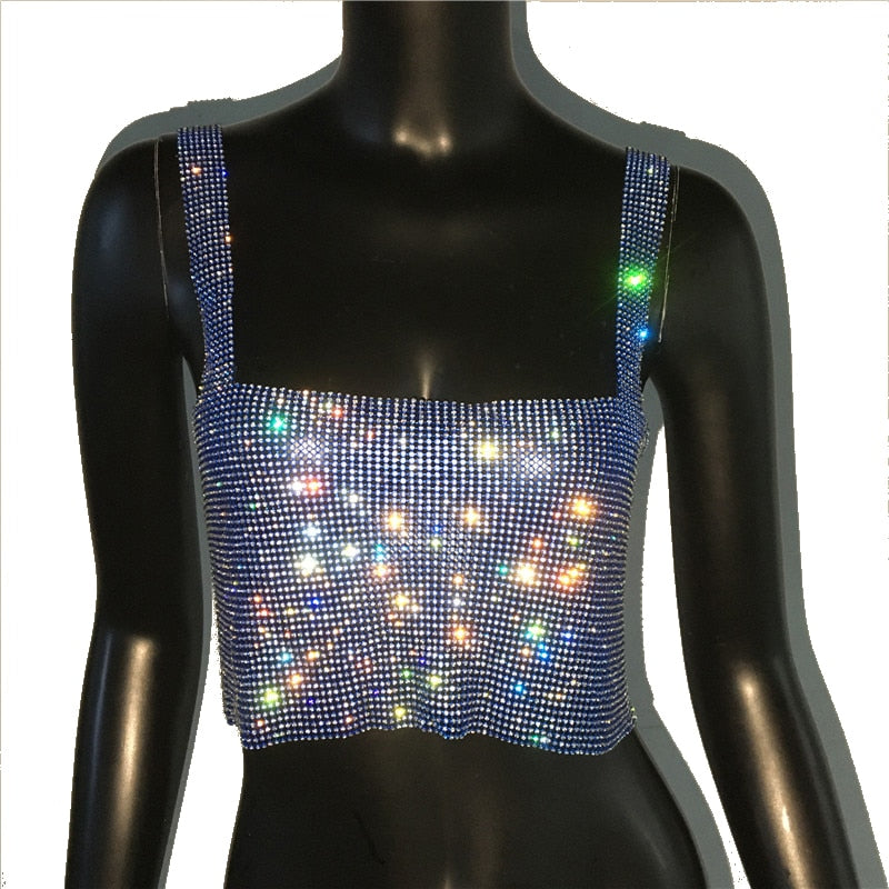 Estilosa Blusa Cropped com strass