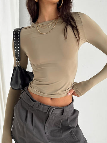 Blusa Casual Manga Longa  2023