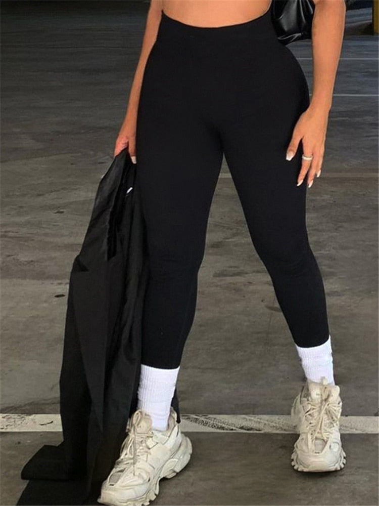 Leggings com nervuras