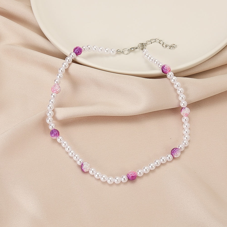 Colar de Pérolas do Amor na Moda