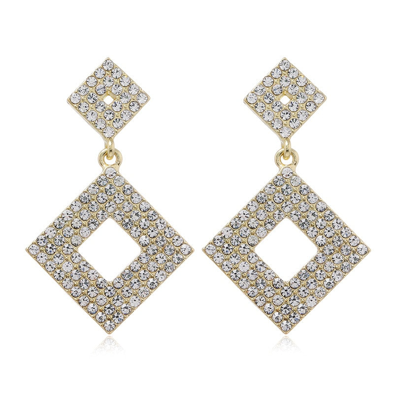 Brincos de  Luxo borla longa de cristal