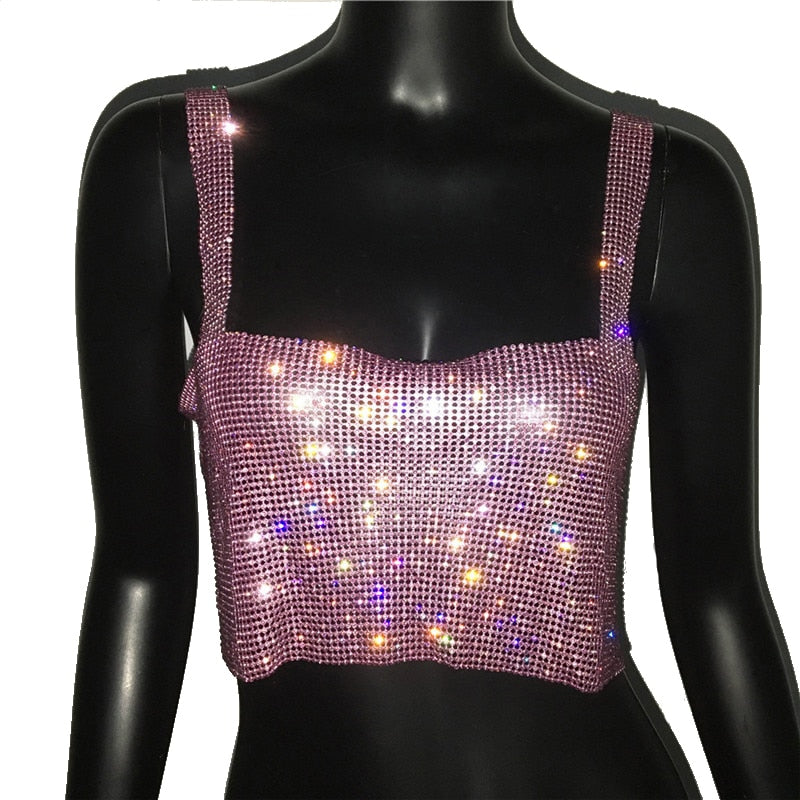 Estilosa Blusa Cropped com strass