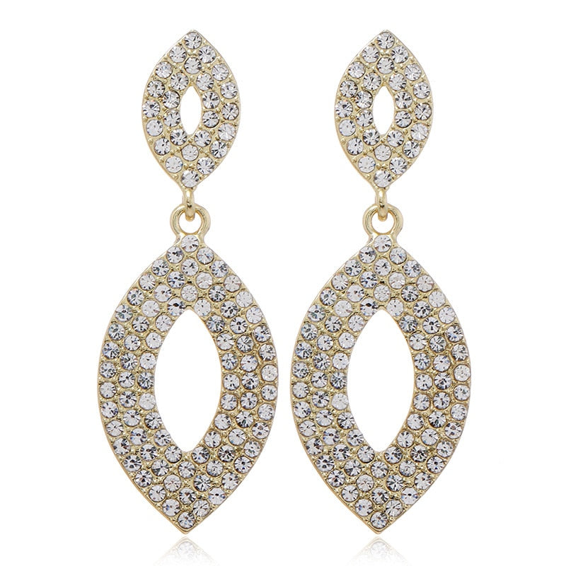 Brincos de  Luxo borla longa de cristal