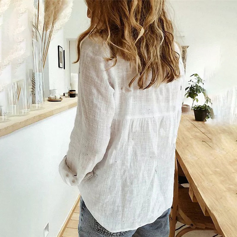 Sofisticada e elegante  Camisas de linho