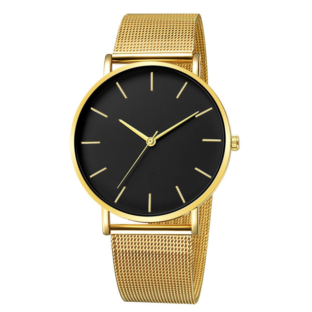 Relógio feminino ouro rosa Montre Femme