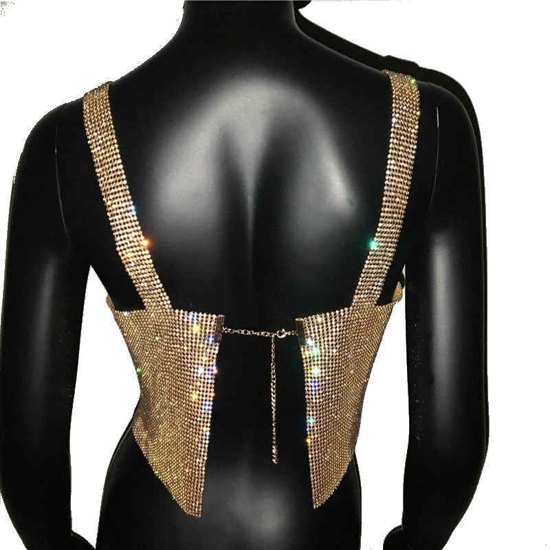 Estilosa Blusa Cropped com strass