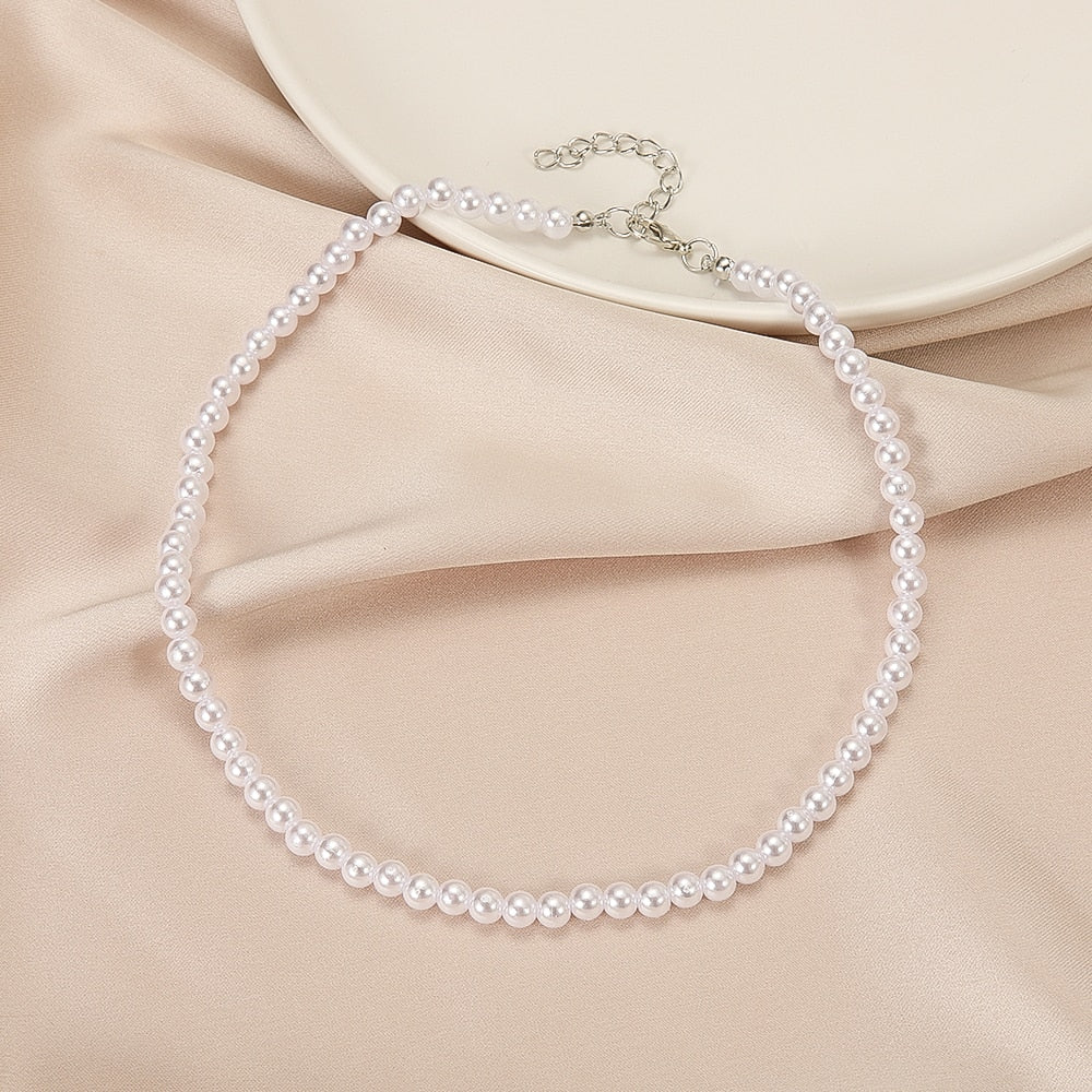 Colar de Pérolas do Amor na Moda