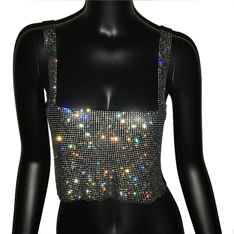 Estilosa Blusa Cropped com strass