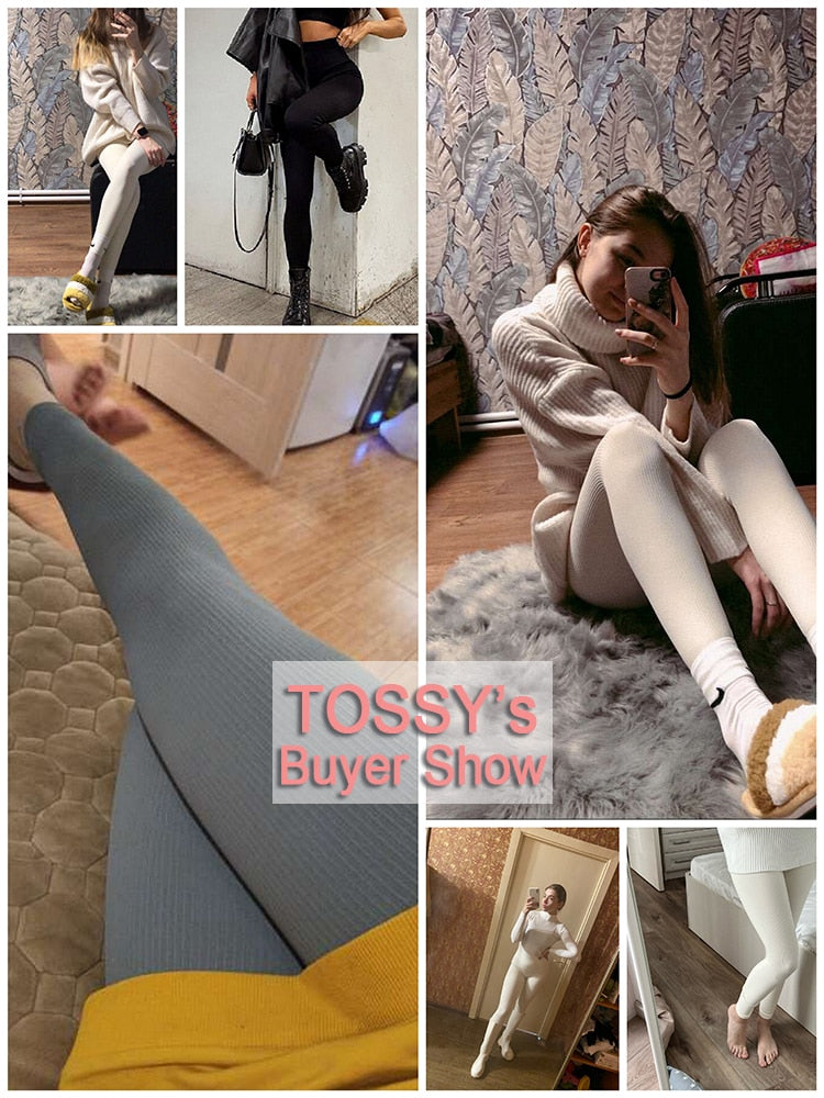 Leggings com nervuras