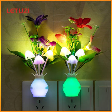 Vaso Luminoso de Luz Noturna Led Criativo Controle de Lâmpada Inteligente Para Decoração