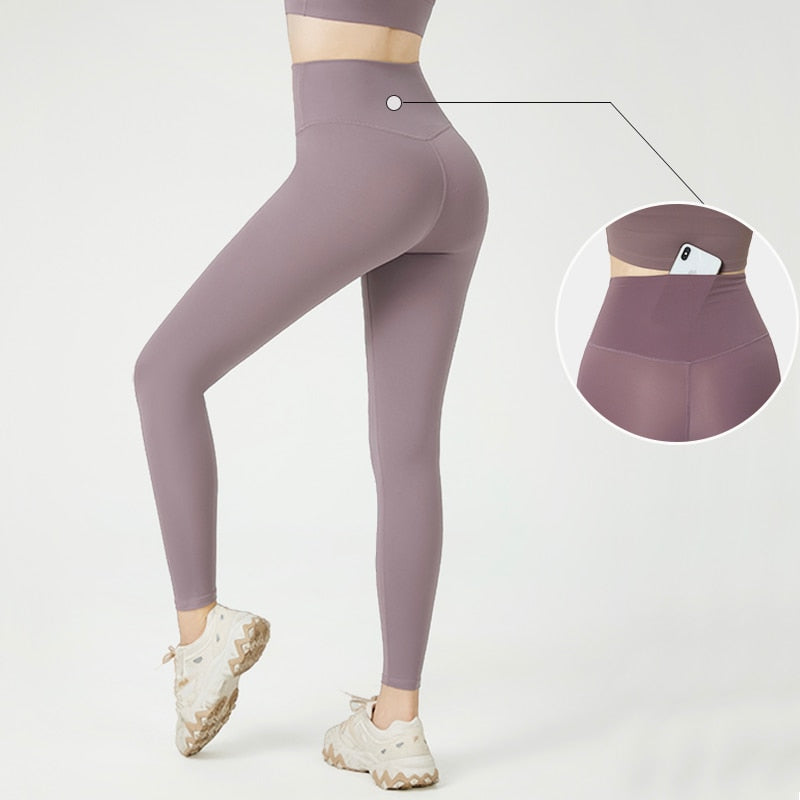 Leggings de cintura alta com sensação de nudez