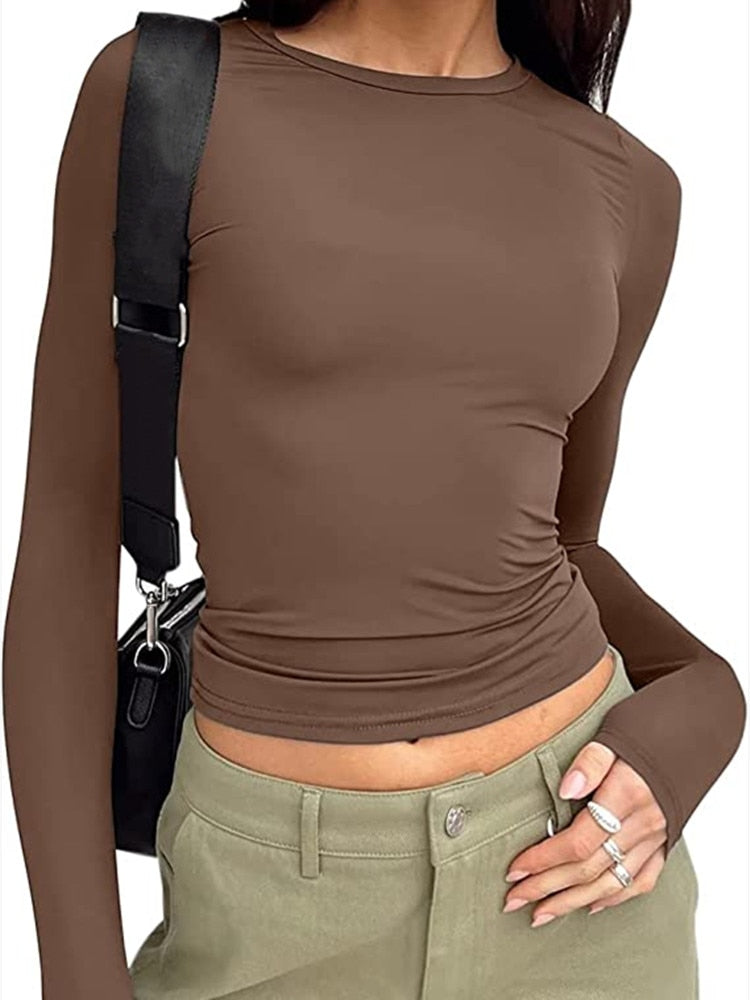 Blusa Casual Manga Longa  2023