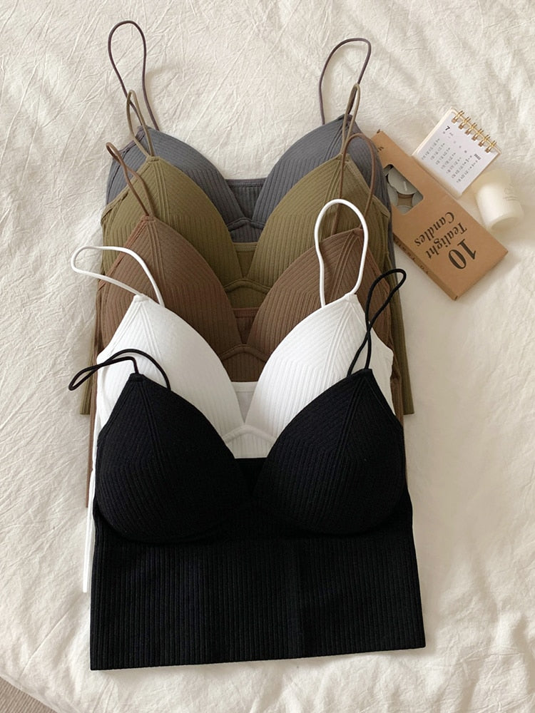 Lindo Crop Tops Regatas Slim