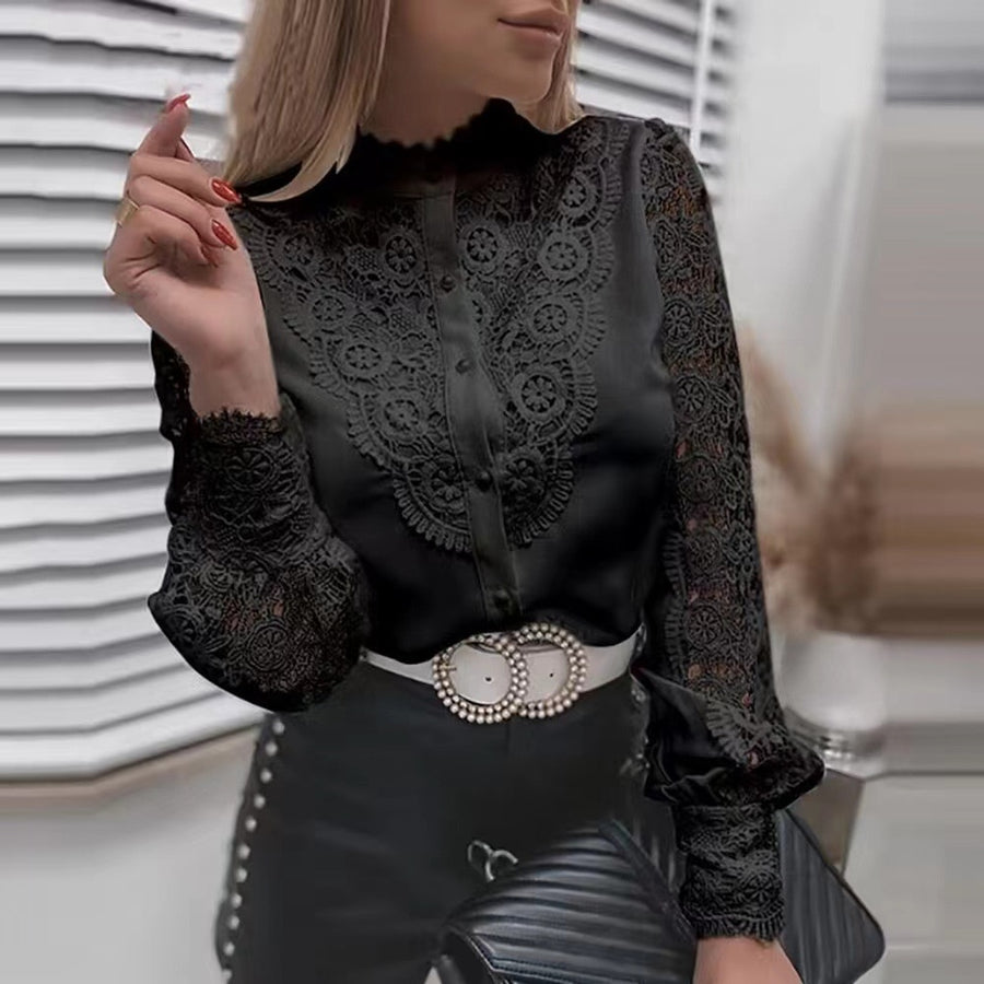 Blusa feminina sexy de renda branca